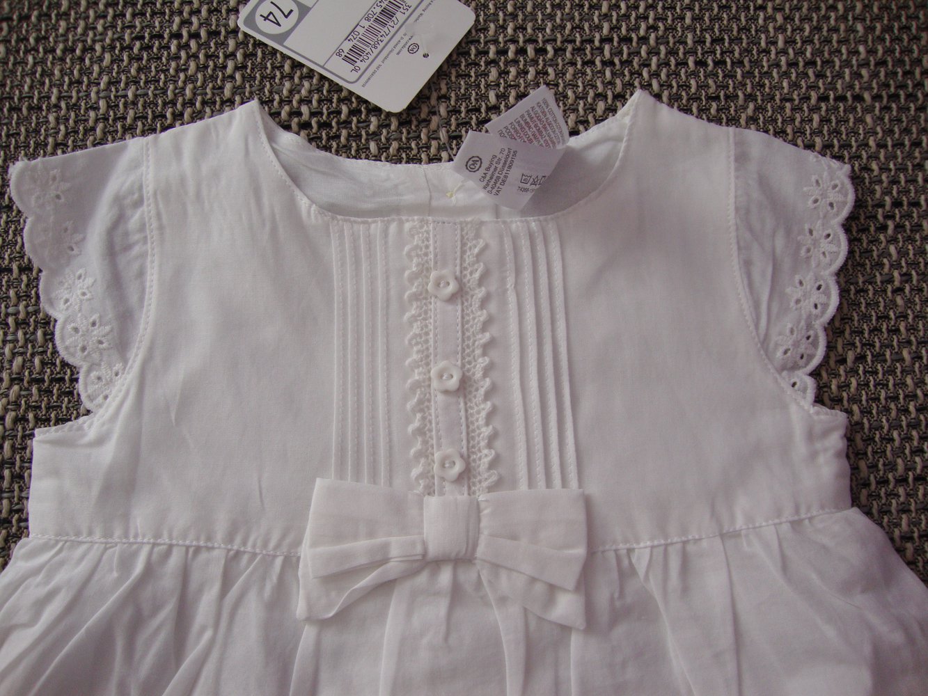 Weißes Kleid Größe 74