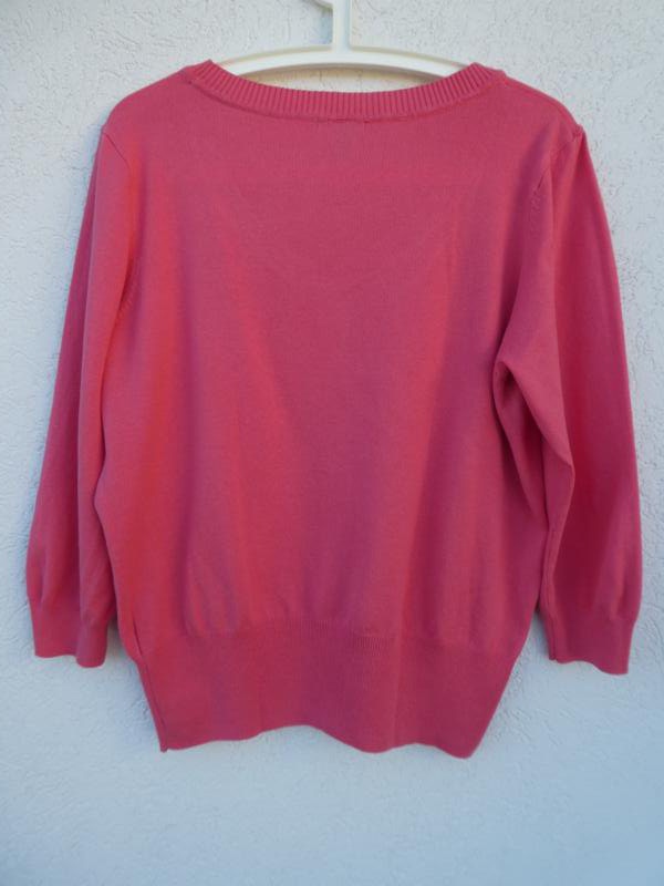 H&M – Damen Feinstrickpullover, lachs - Gebraucht