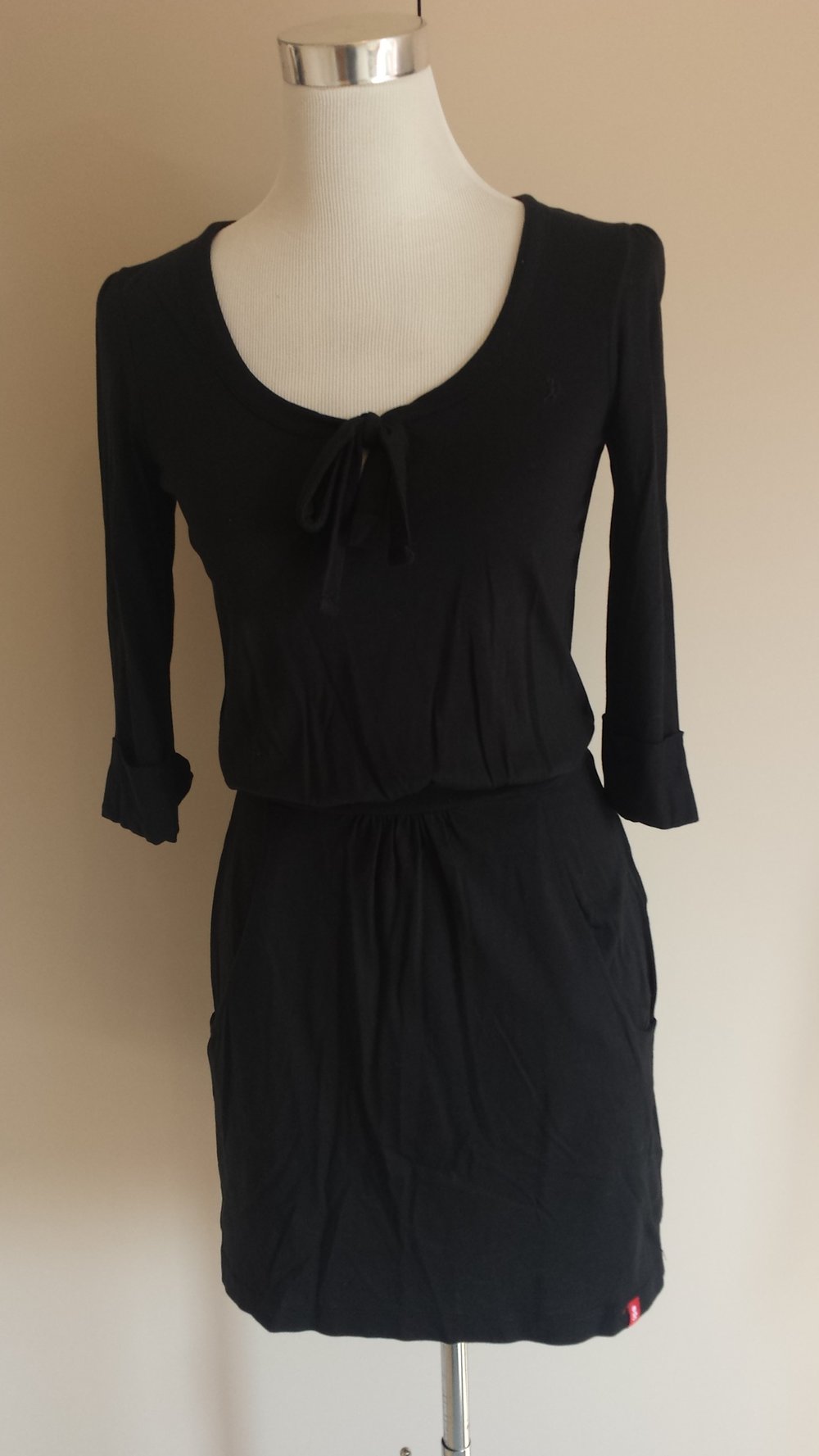 EDC Esprit Tunika Kleid Schwarz XS 34