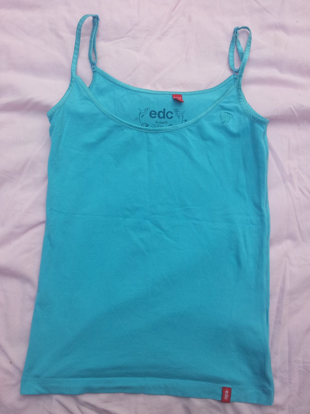 Top Spaghettiträger  türkis edc Esprit Gr. S 