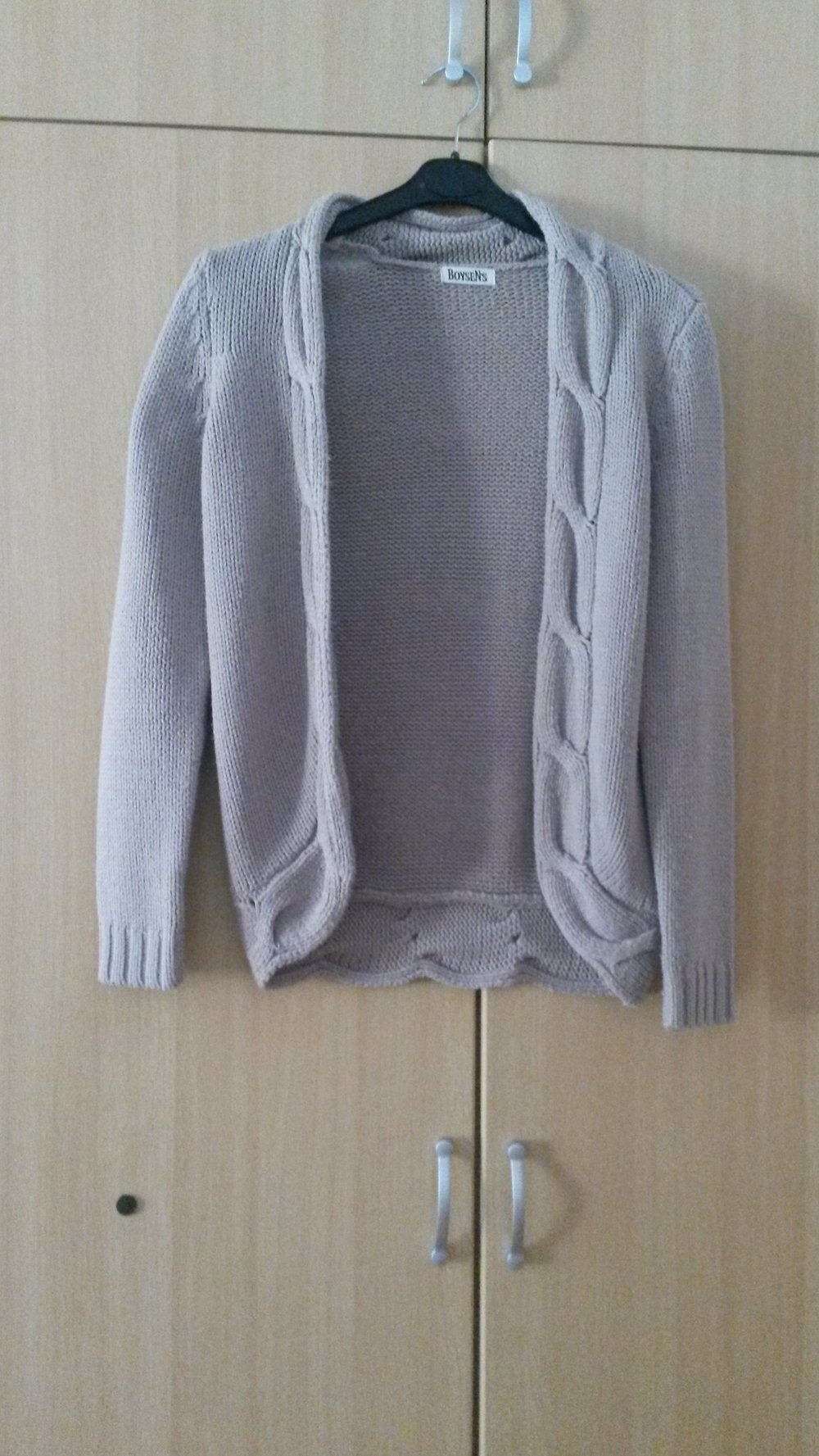 Strickcardigan in beige Gr. 32/34