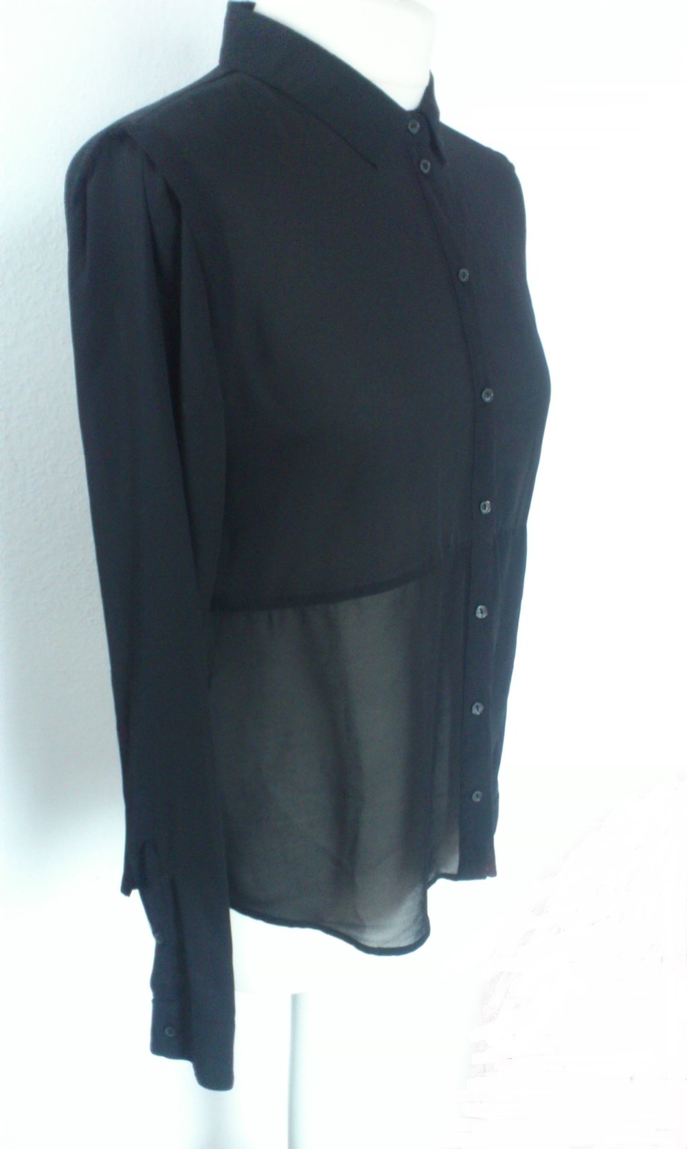 Schwarze Chiffon-Bluse von ONLY Größe 36 