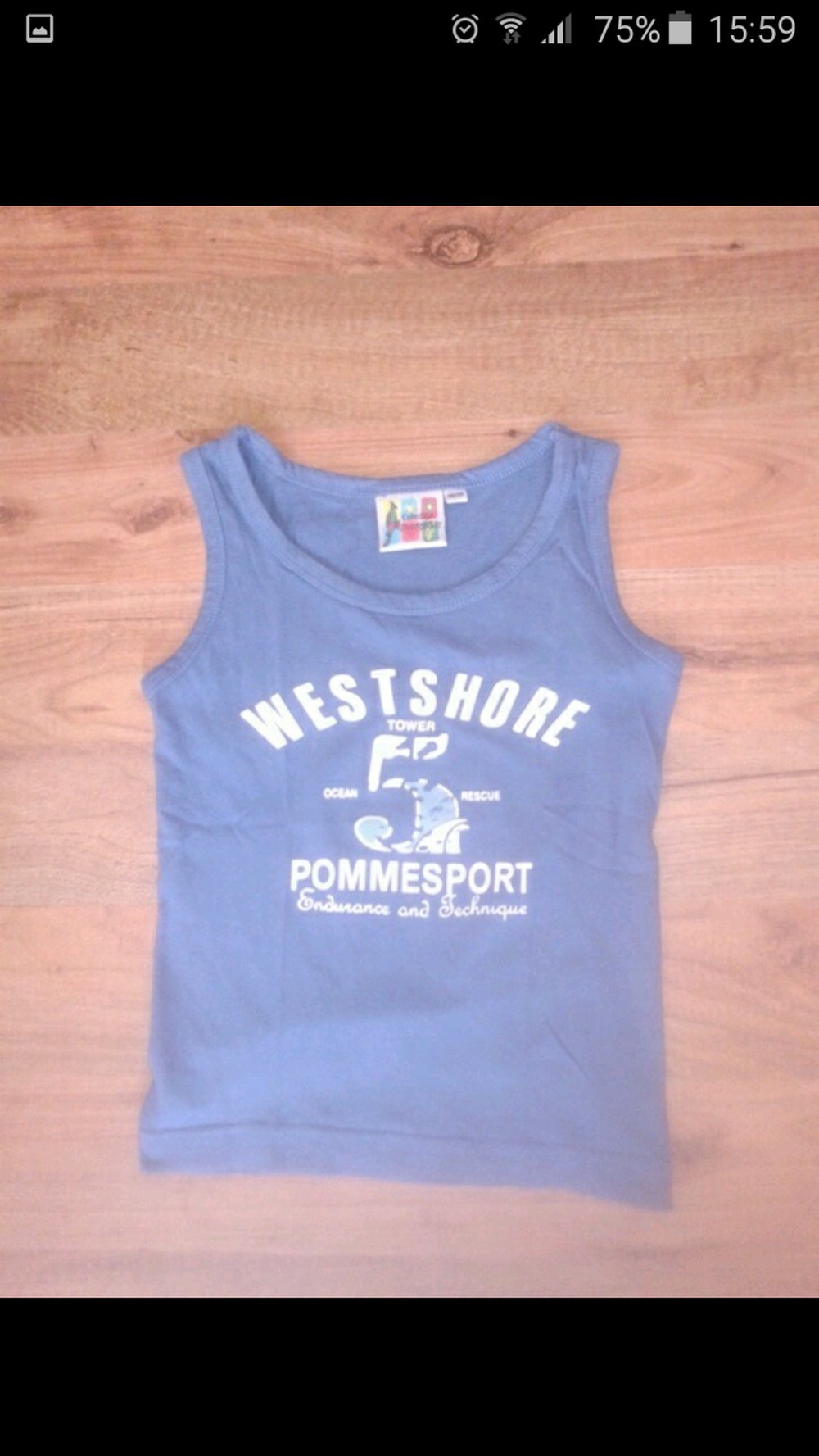 Achselshirt, T-Shirt ohne Ärmel, Gr.110/116