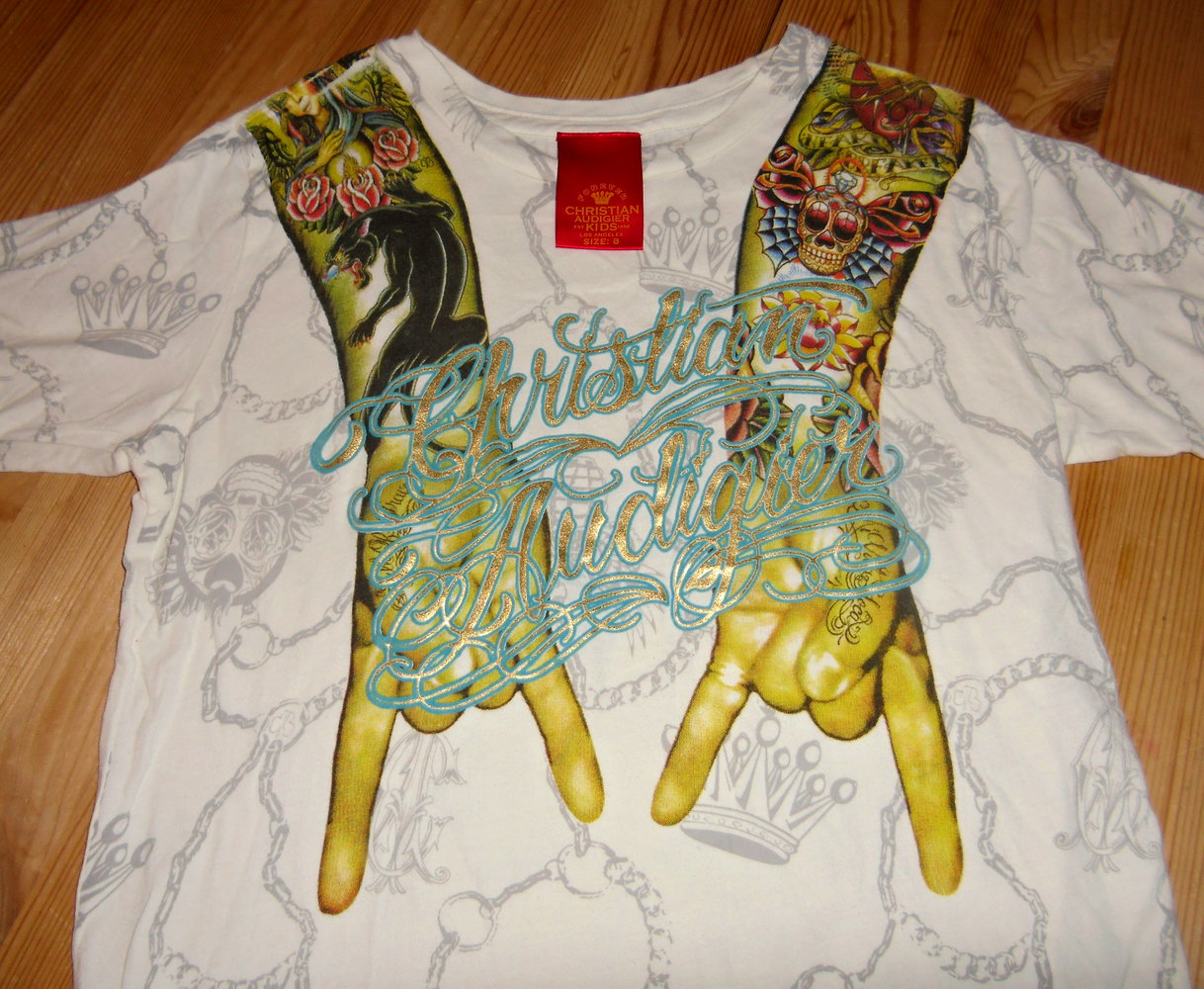Christian Audigier- cooles T-Shirt Gr.8 ca 128-152