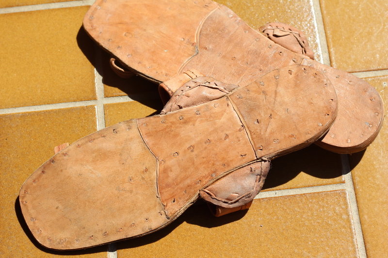 Jesuslatschen Latschen Sandalen Hippie Goa Vintage Classic Unisex Handgemacht aus Indien 100% Leder