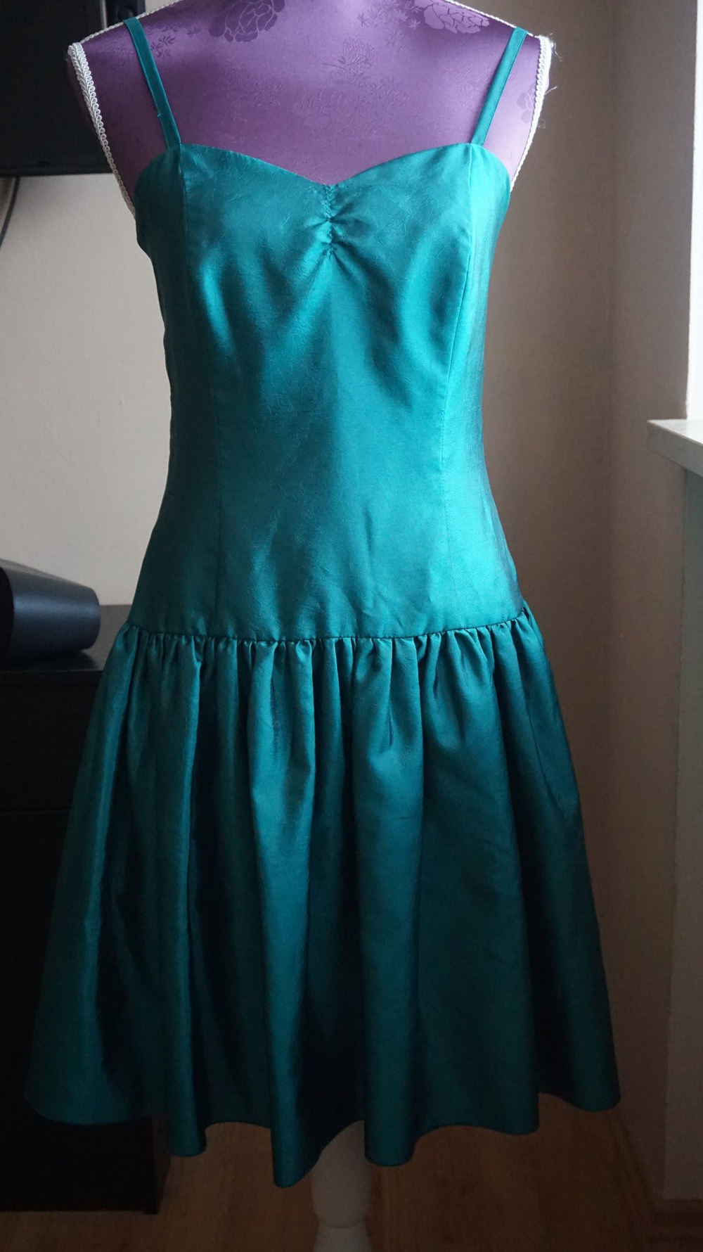 Grün/Türkises kurzes Abendkleid Cocktailkleid