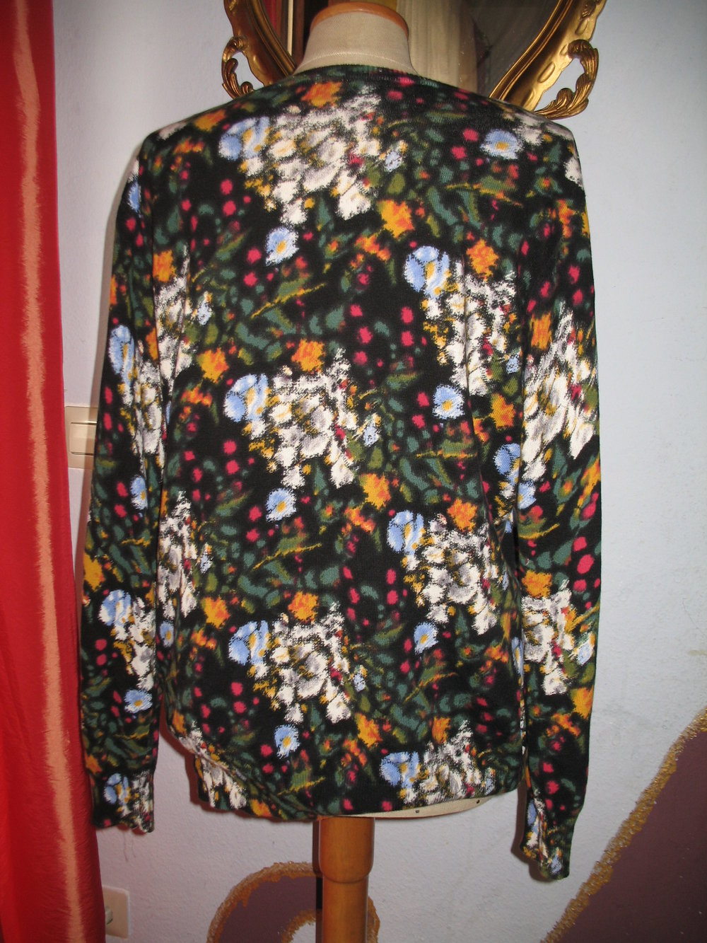 Bunten Blumenprint Cardigan