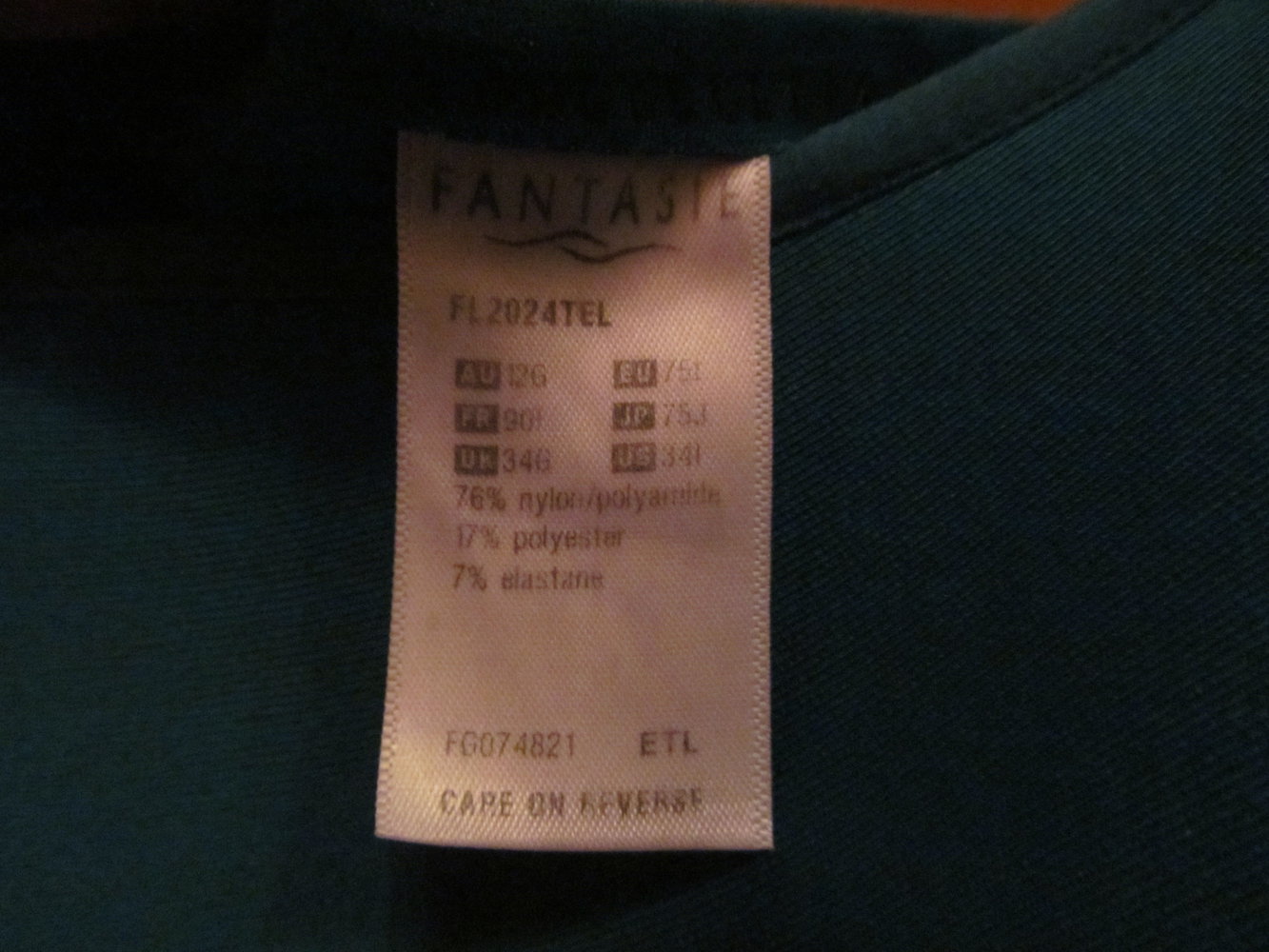 Bügel-BH von Fantasie, Gr. 75 G, petrol