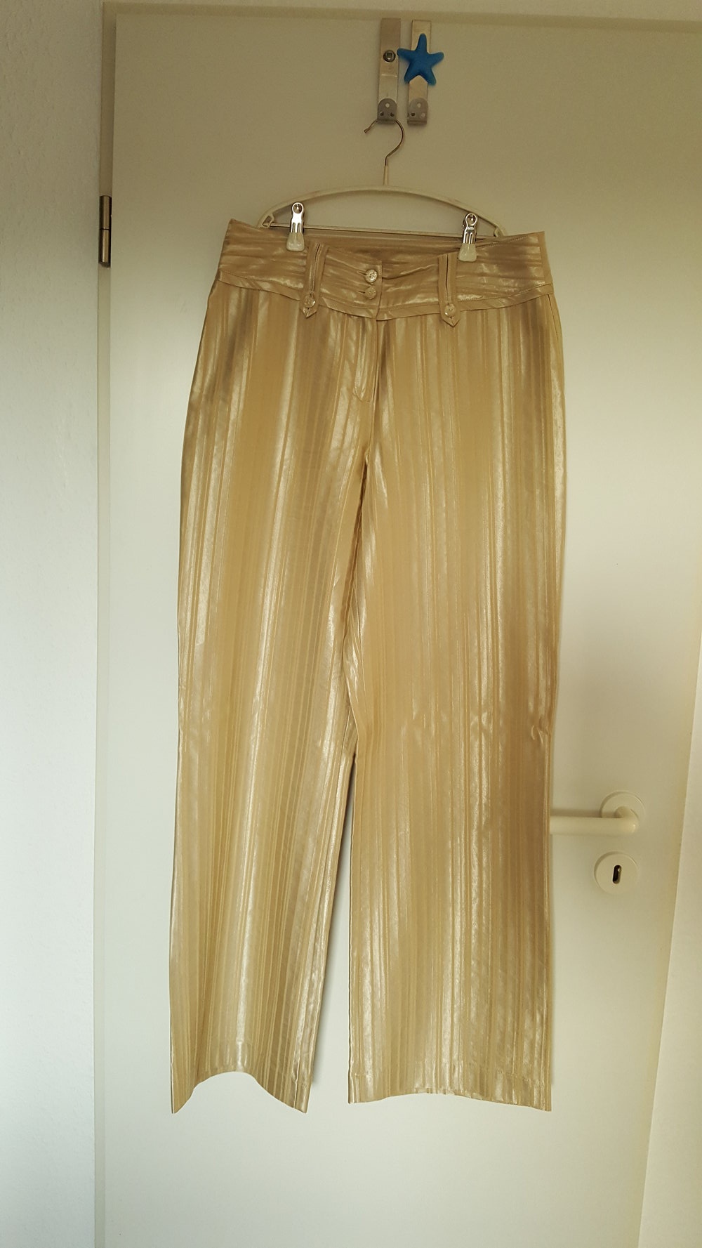 458. Marlene-Hose von Heine, Gr. 38, hell-beige 