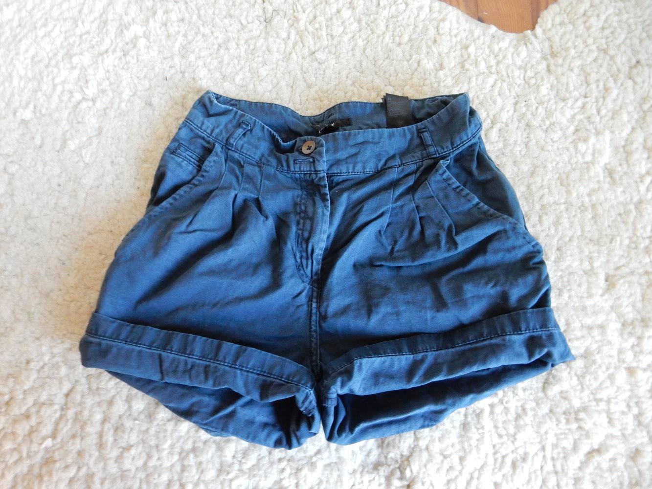 blaue Chino Shorts