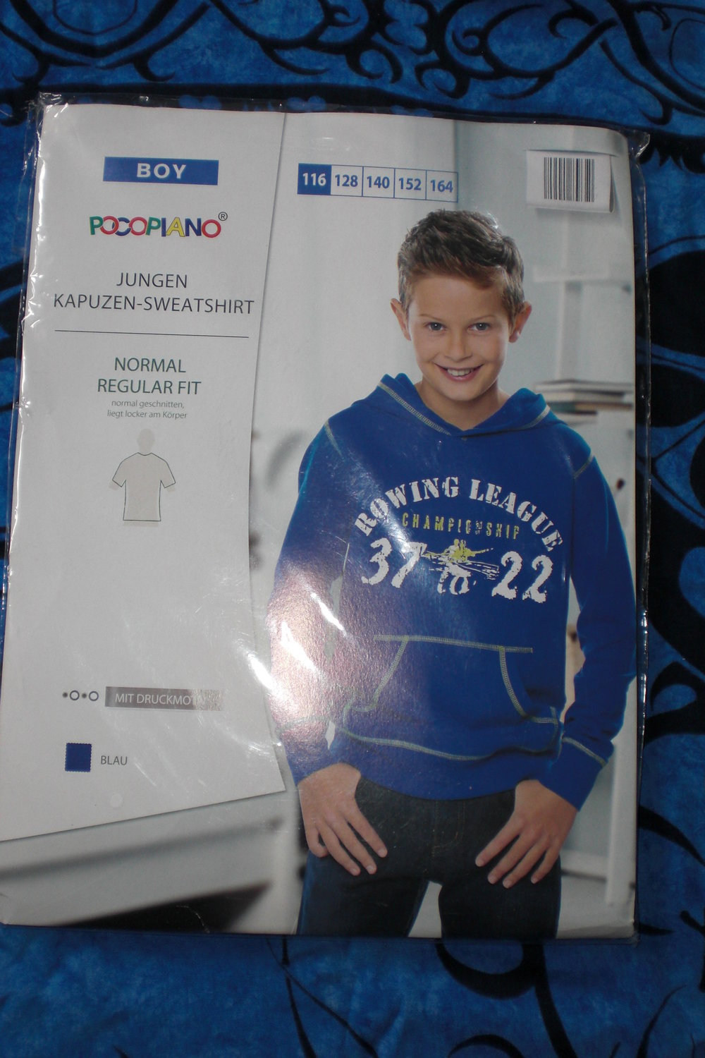 Kapuzen Sweatshirt Pullover Gr. 116 neu