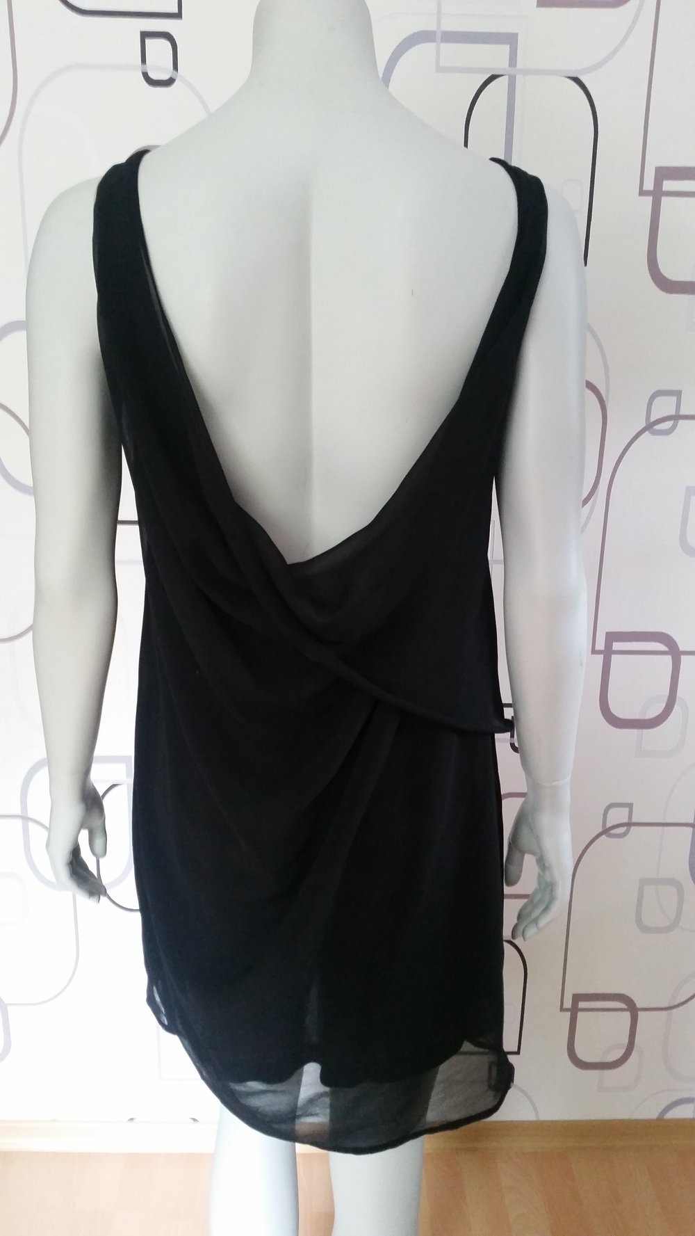 kurzes schwarzes Kleid/ Longshirt 