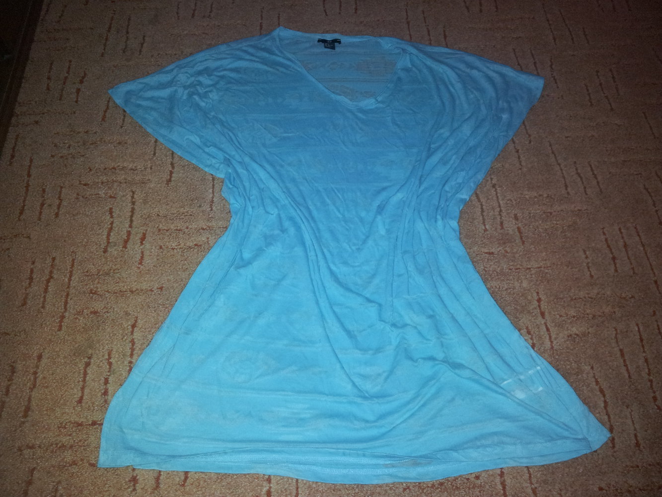 Shirt Tunika Strandtunika H&M türkis Gr. L transparent
