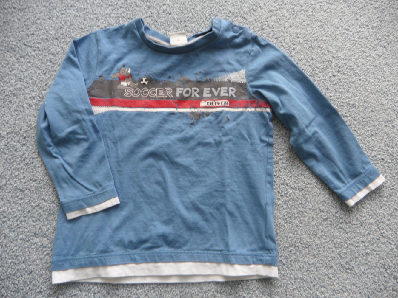 s.Oliver Fußball-Langarmshirt Gr. 92