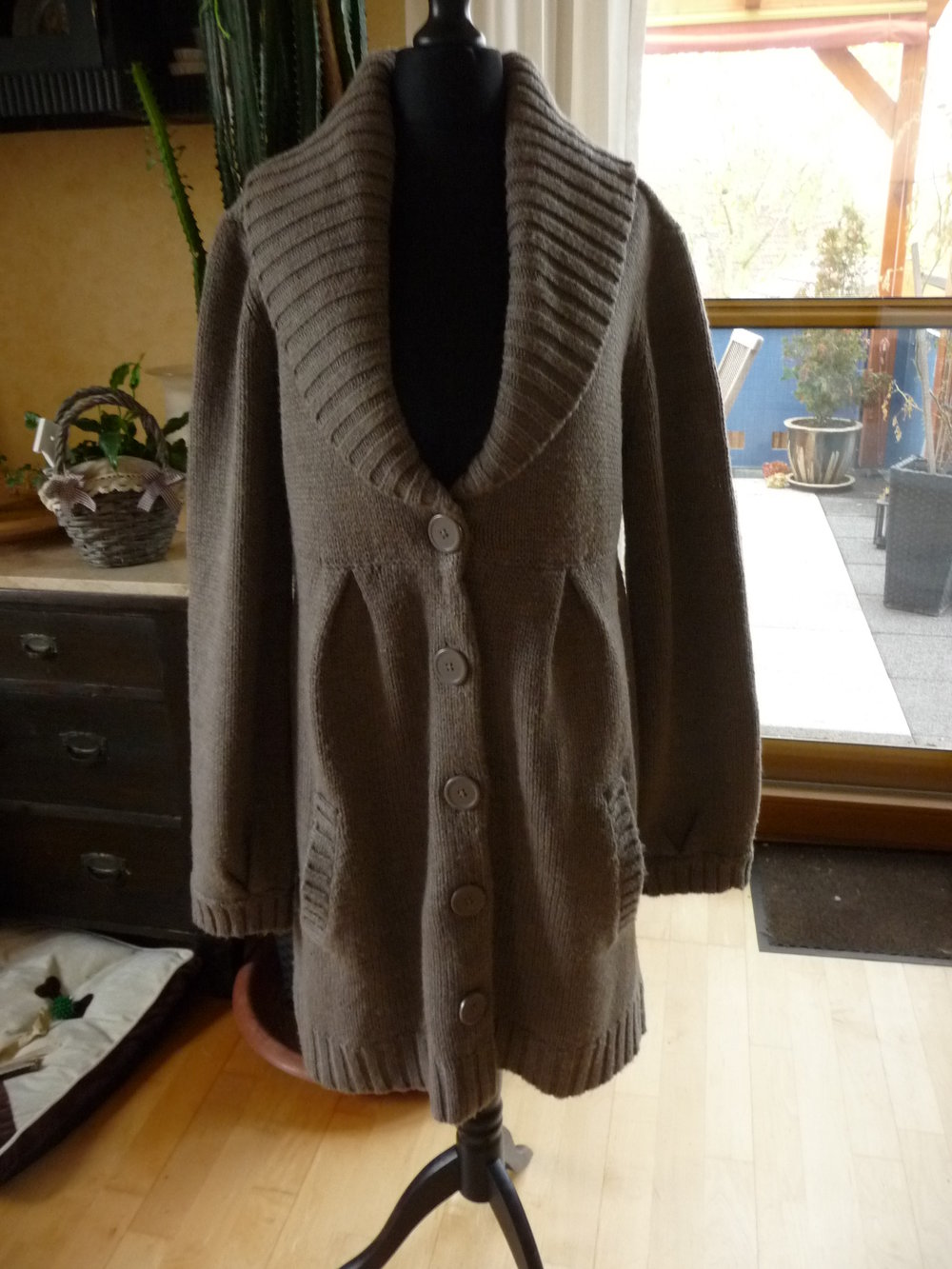 Sehr schöner Strickmantel Long-Cardigan  von H+M Größe L 