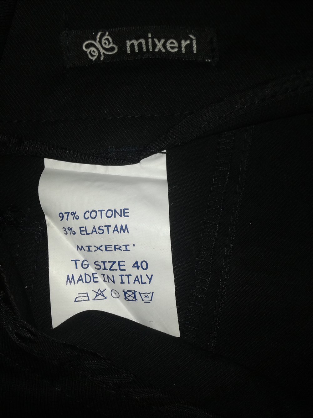 Schöne schwarze Hose von Mixeri Gr. 34/36 Italienische Gr. 40 