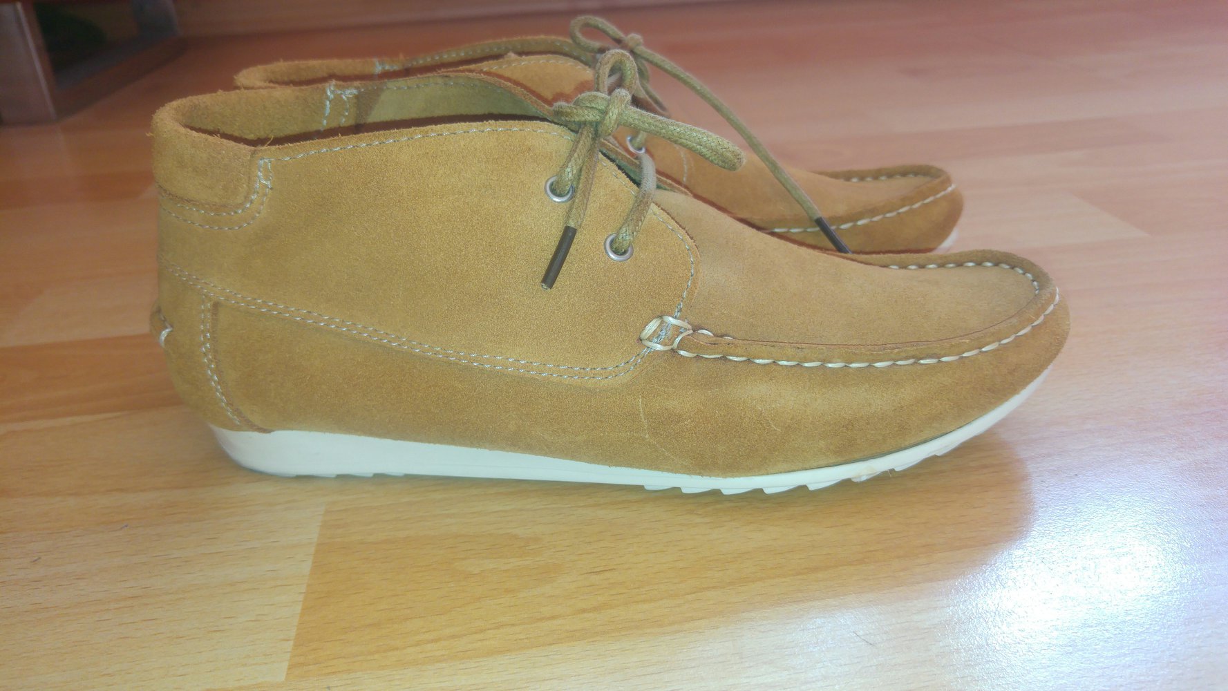 Peckott Denim Wildleder - Boots, Schuhe, Schnürboots Gr.38