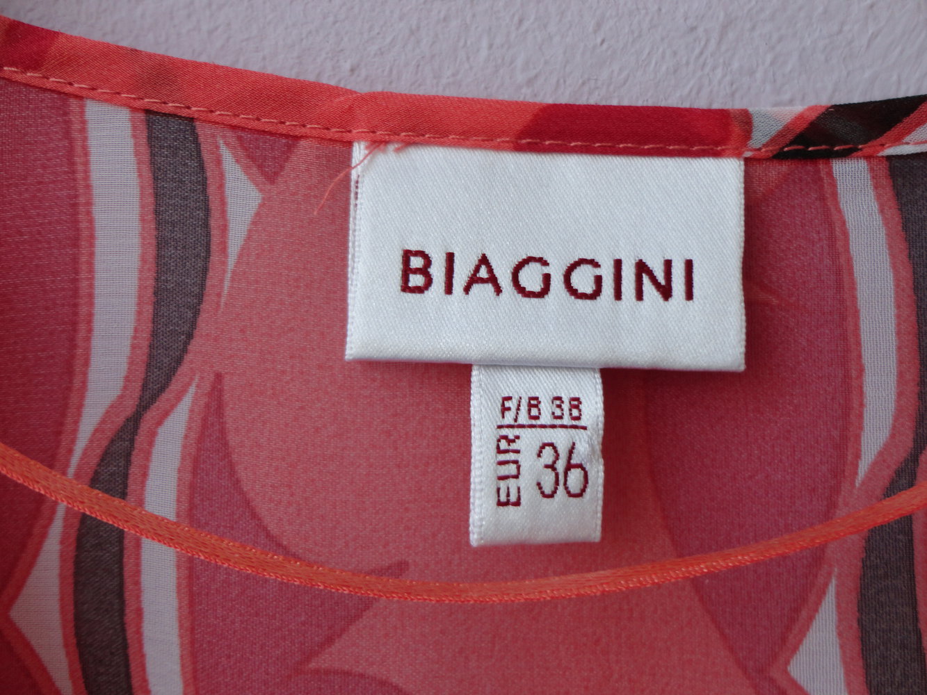 Tunika Bluse Kleid Sommer luftig rot Basic