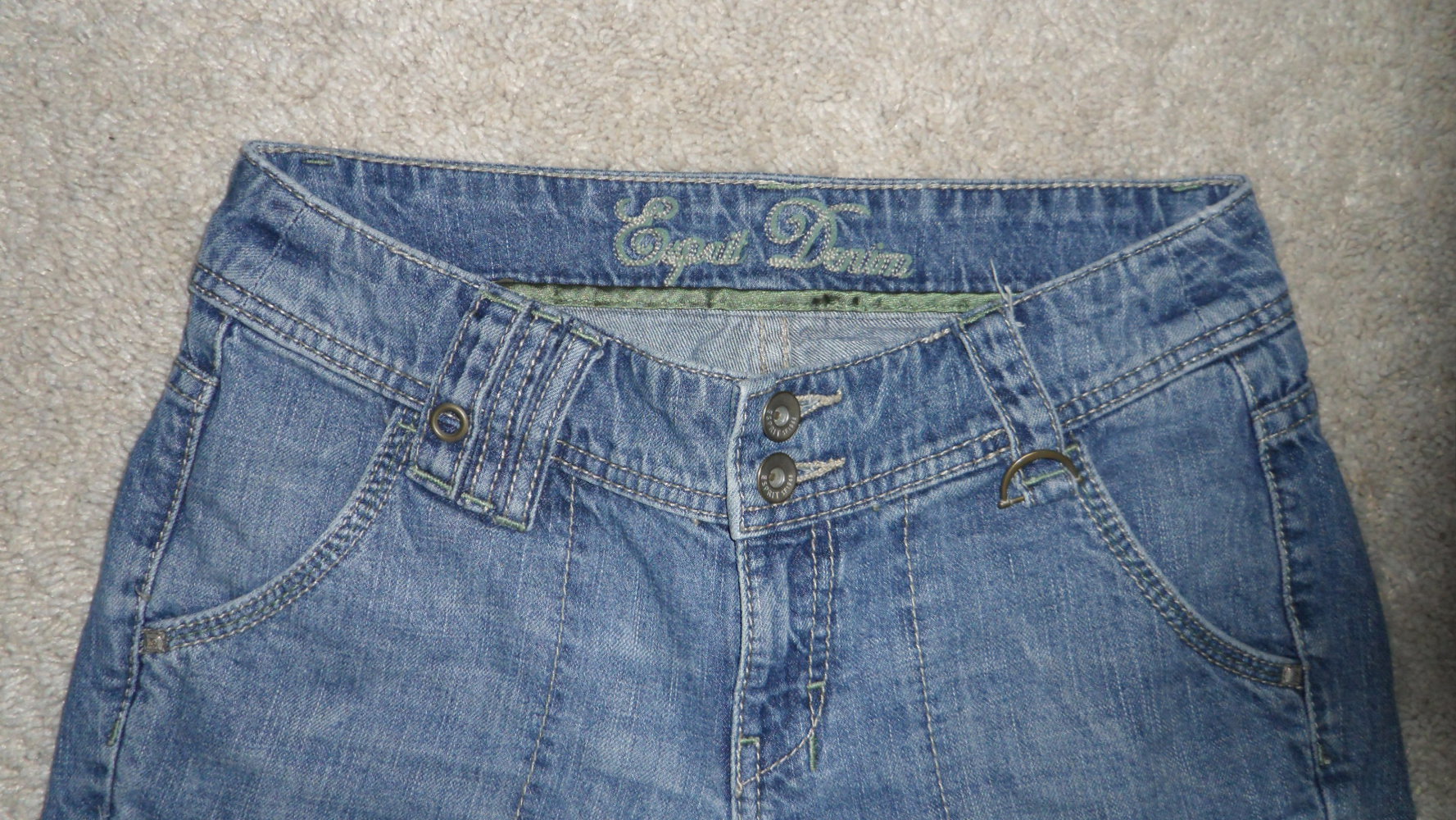 Esprit Jeans - 3/4 - Jeans - 34/36 - tolle Waschung - süßes Design