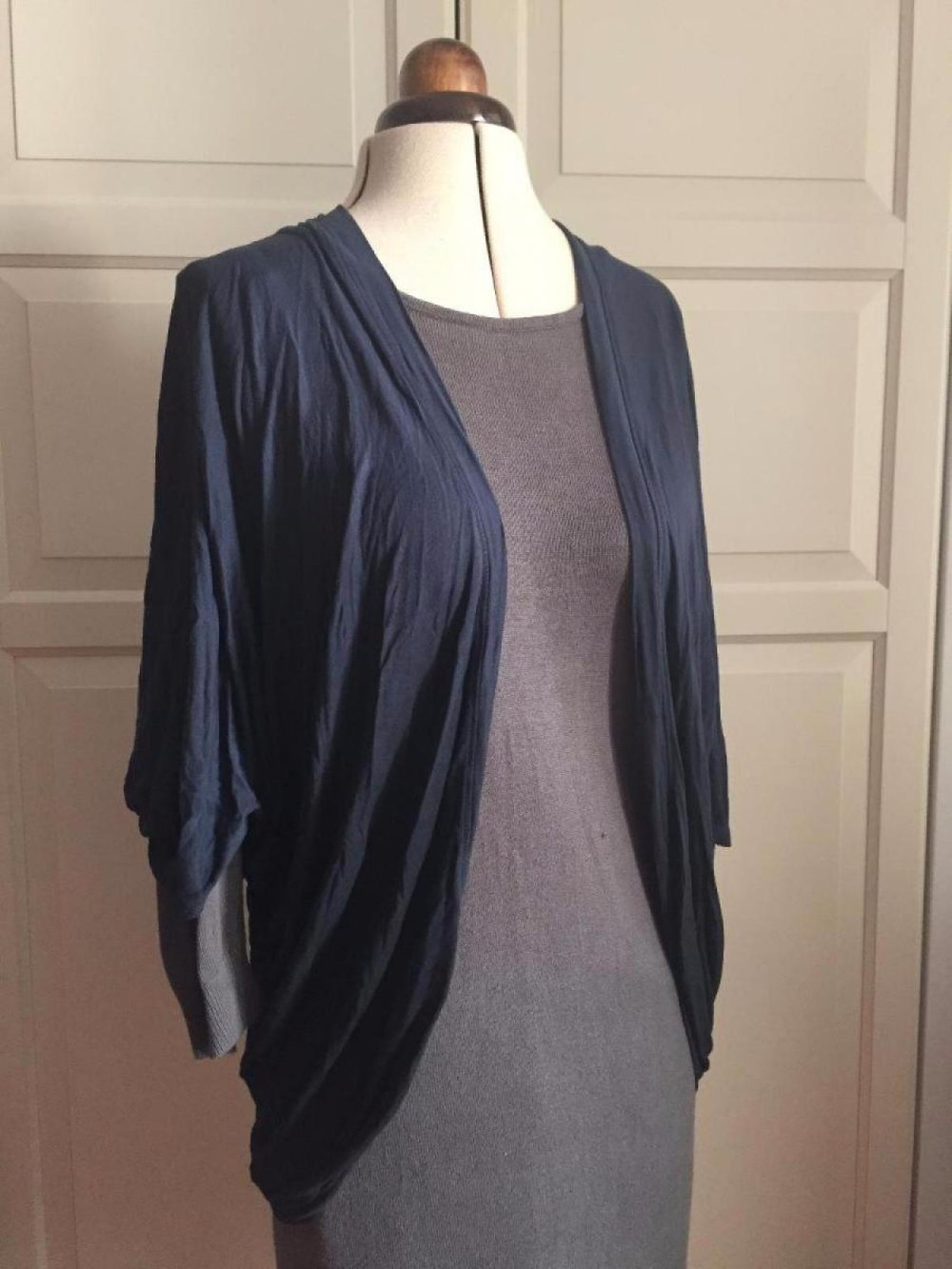 Gradient Cardigan mit Fledermausärmeln