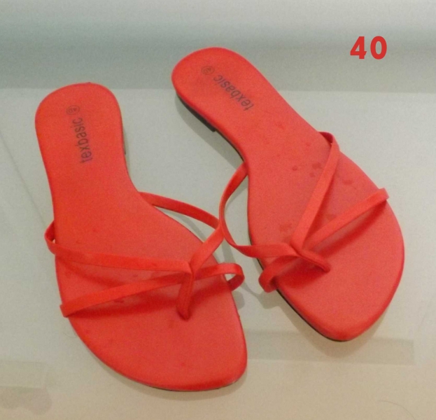 Sandalen 40  Zehentrenner Infradito rot 