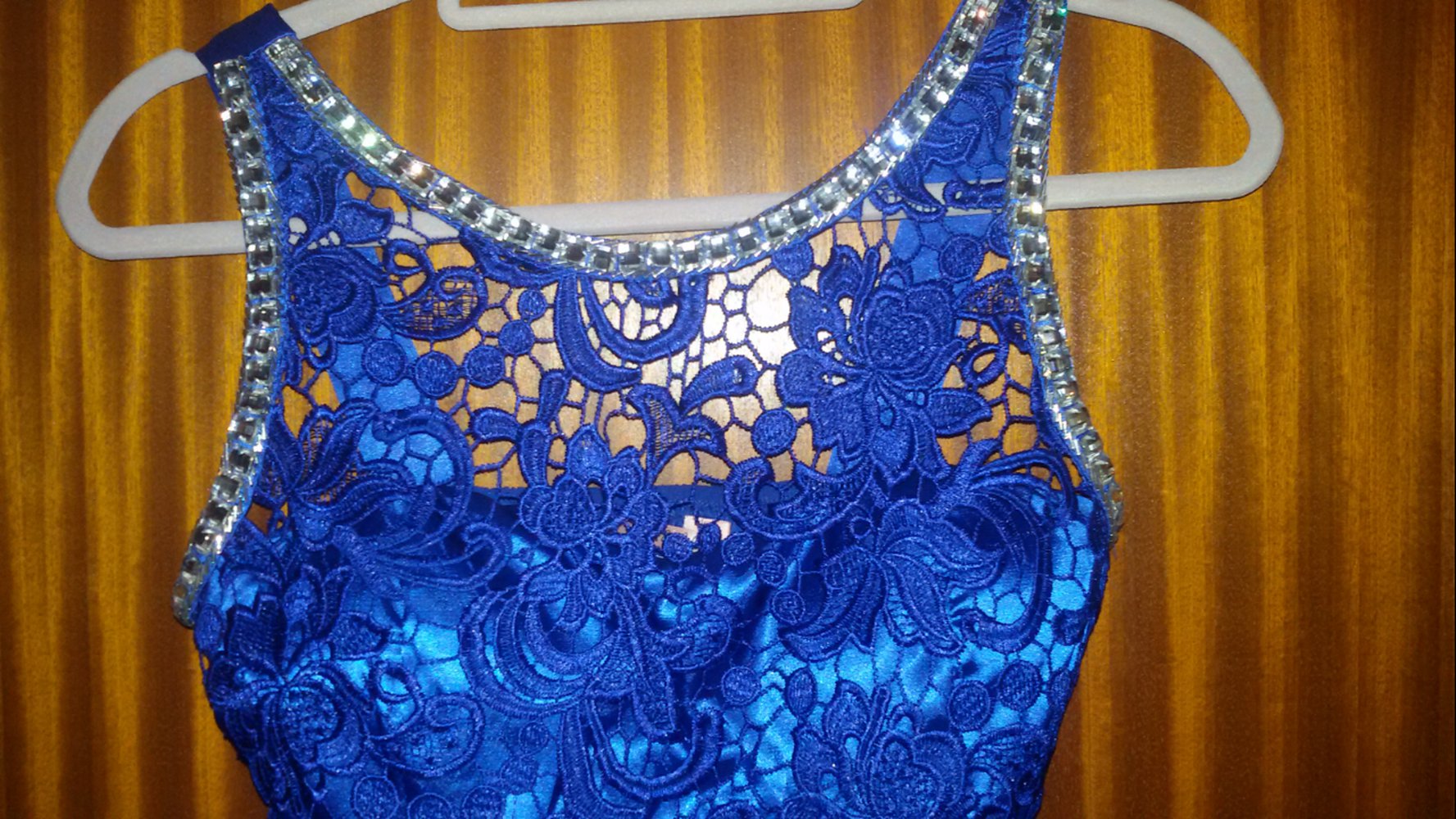 Royalblaues Abendkleid oder Hochzeitskleid