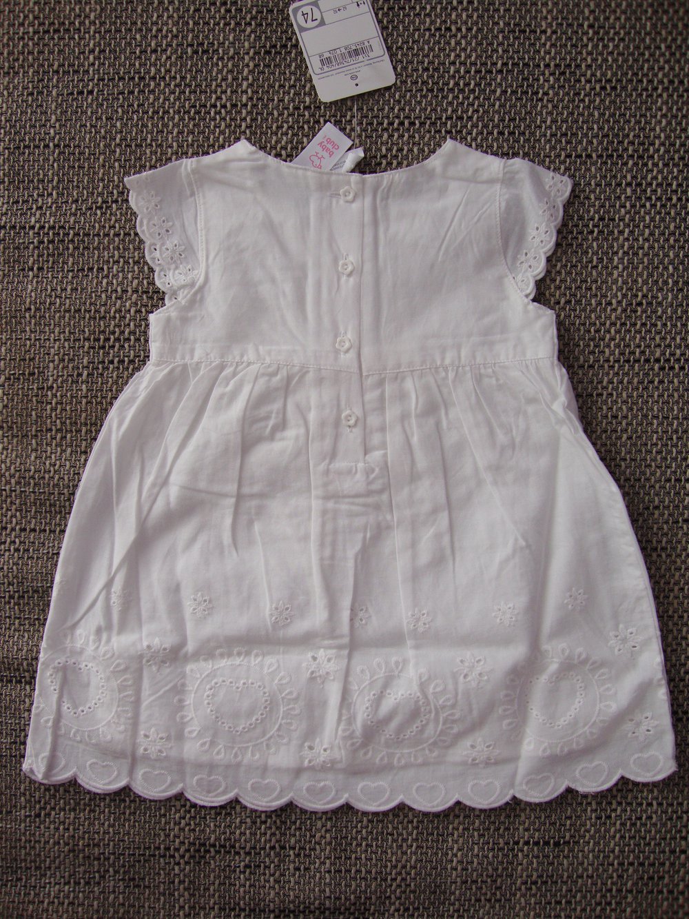 Weißes Kleid Größe 74