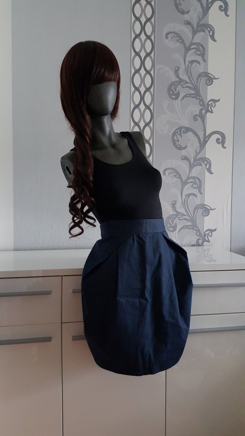 Marine Rockabilly Rockabella Rock Blau 14 L / XL Neu