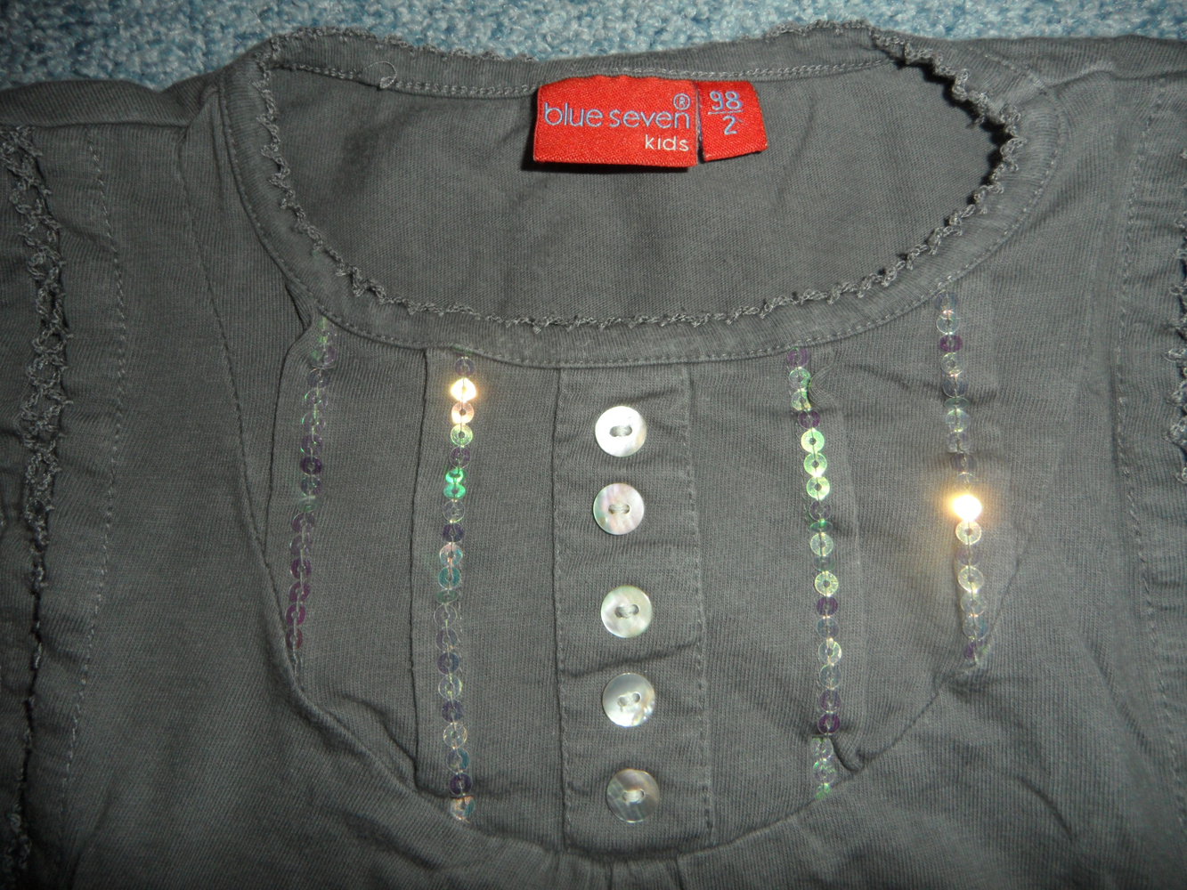 blue seven schönes Langarmshirt mit aufwendigen Details