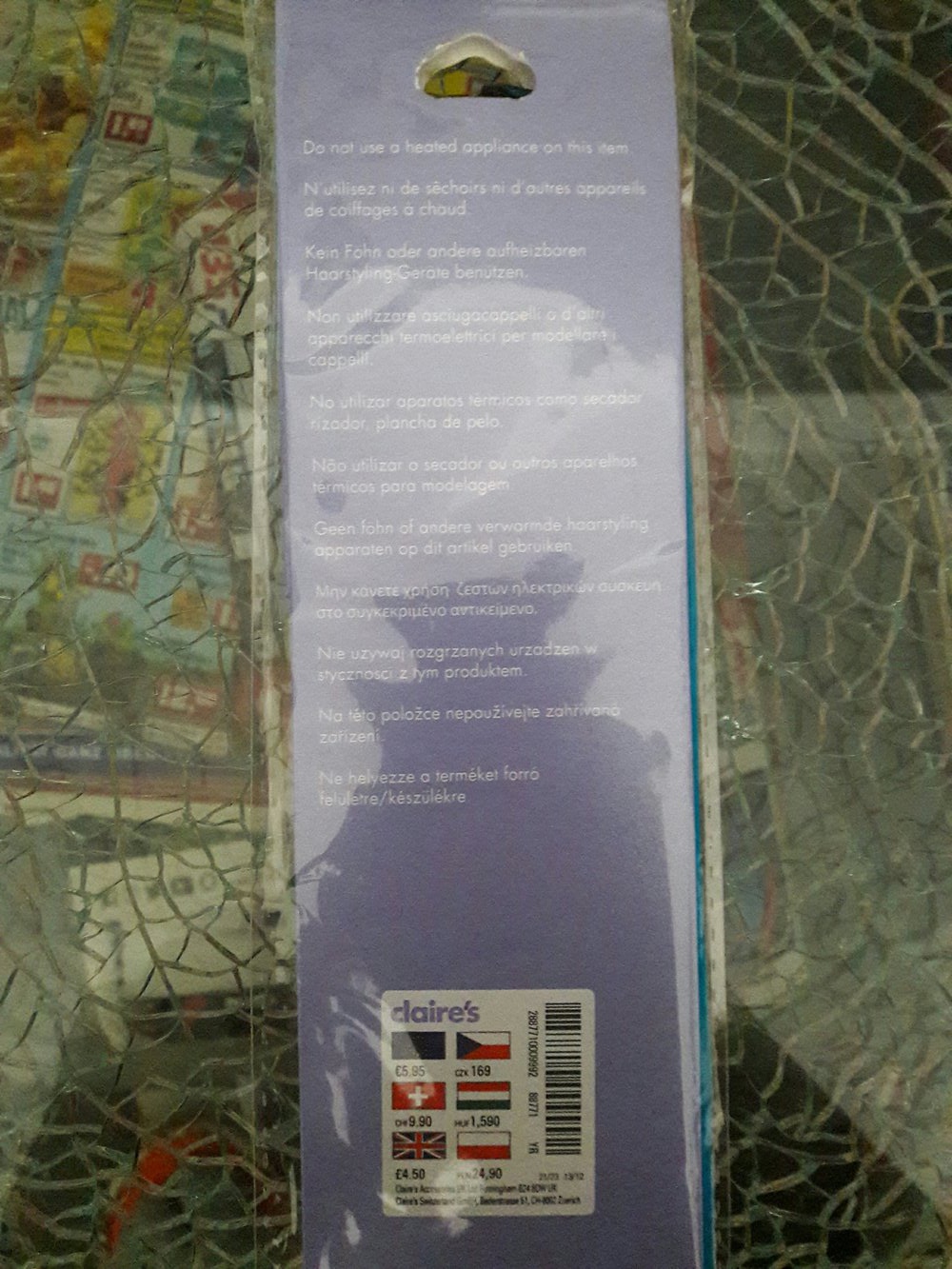 Türkise Clip-on Haarsträhnen