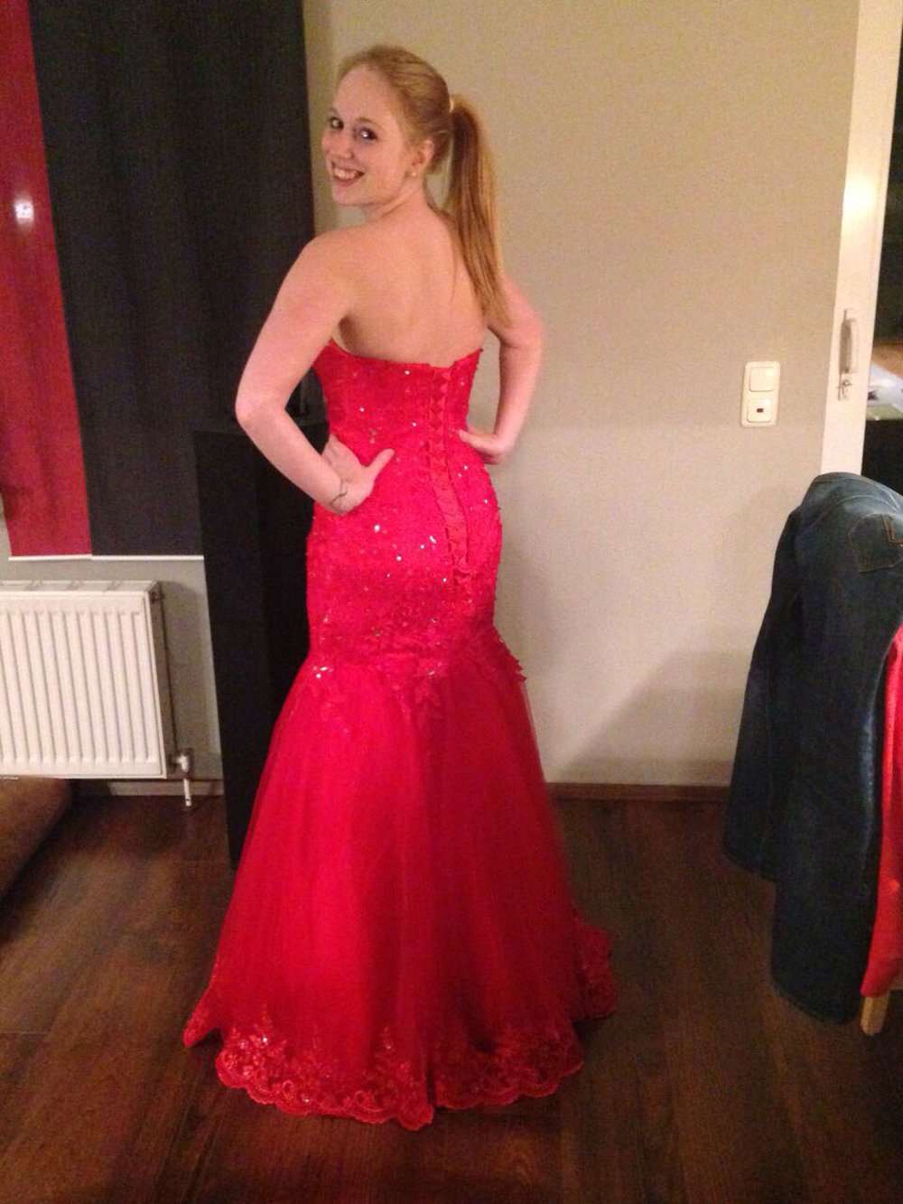 Ballkleid Mermaid Kleid Spitze