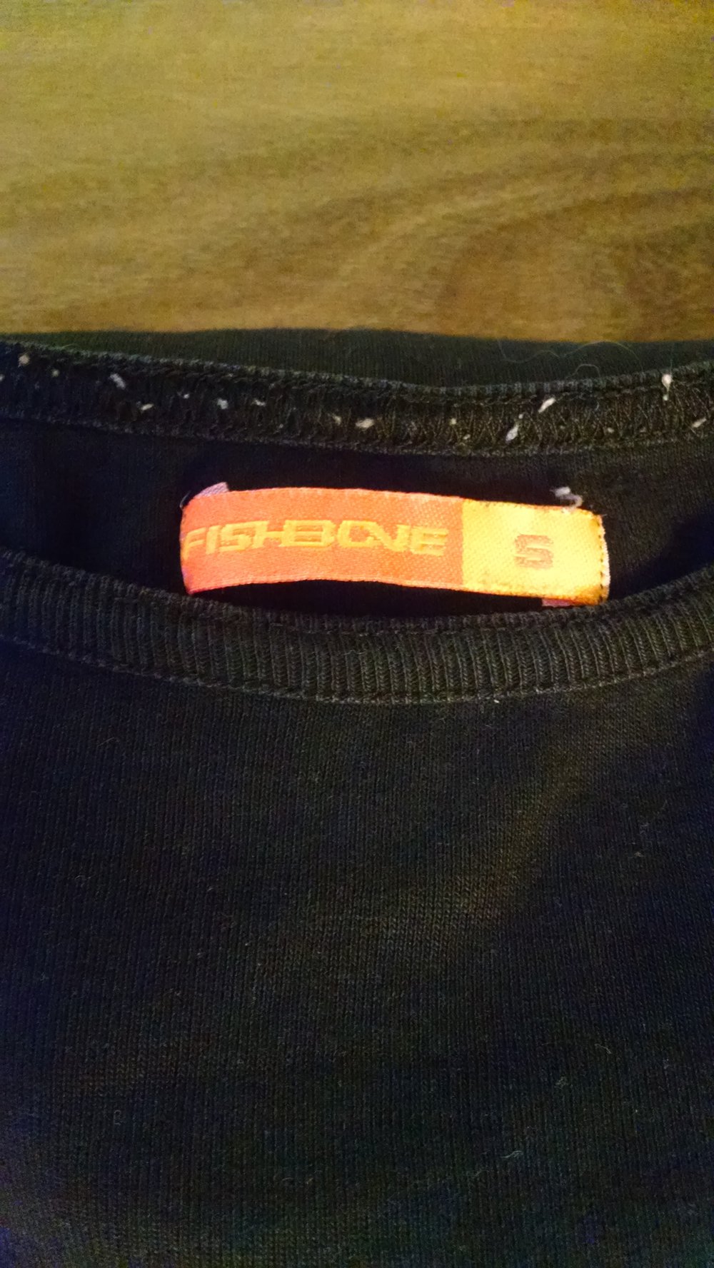 Schwarzes Basicshirt 3/4-Arm Gr. S