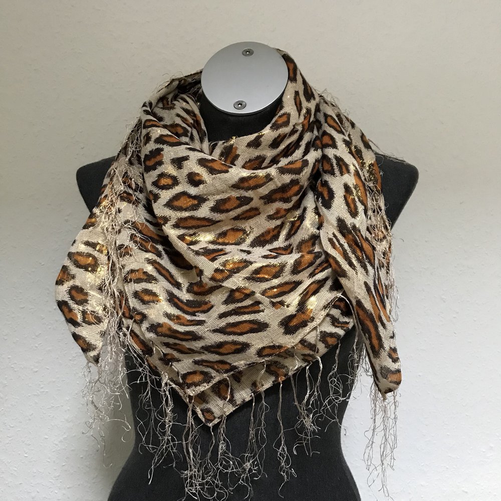 Halstuch in Leooptik