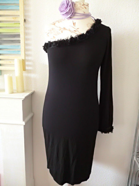 One Shoulder Rosen Kleid 40/42
