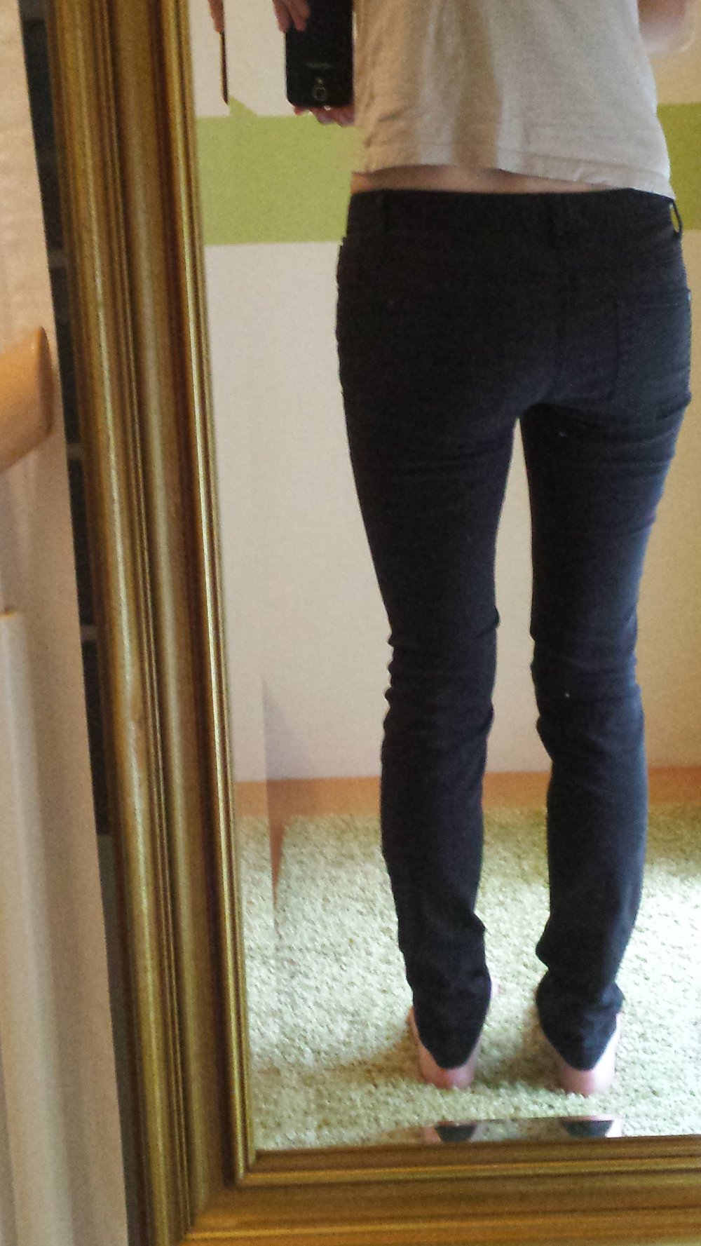 Schwarze Jeans Denim