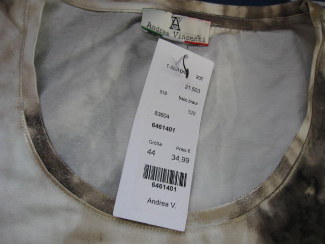 *** Neu ~ Shirt ~ Batik ~ Peace ~ Steinchen ***