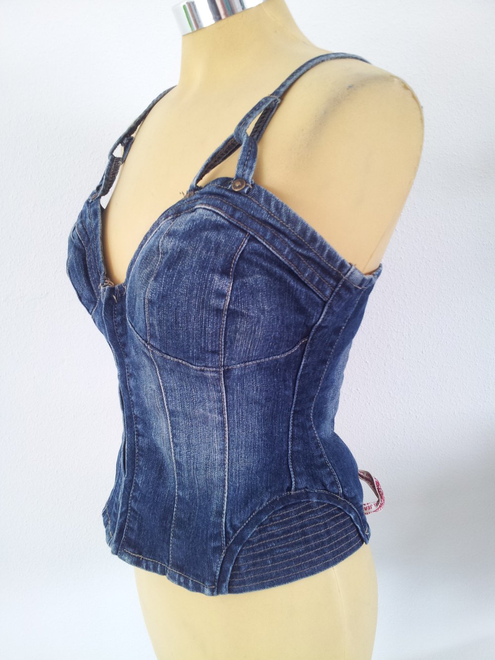 Jeans Top Schnürung