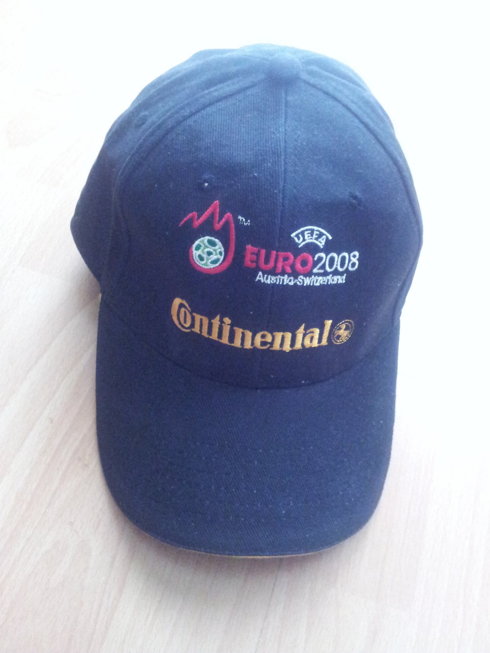 Cap Schirmmütze Continental UEFA Euro 2008 schwarz NEU
