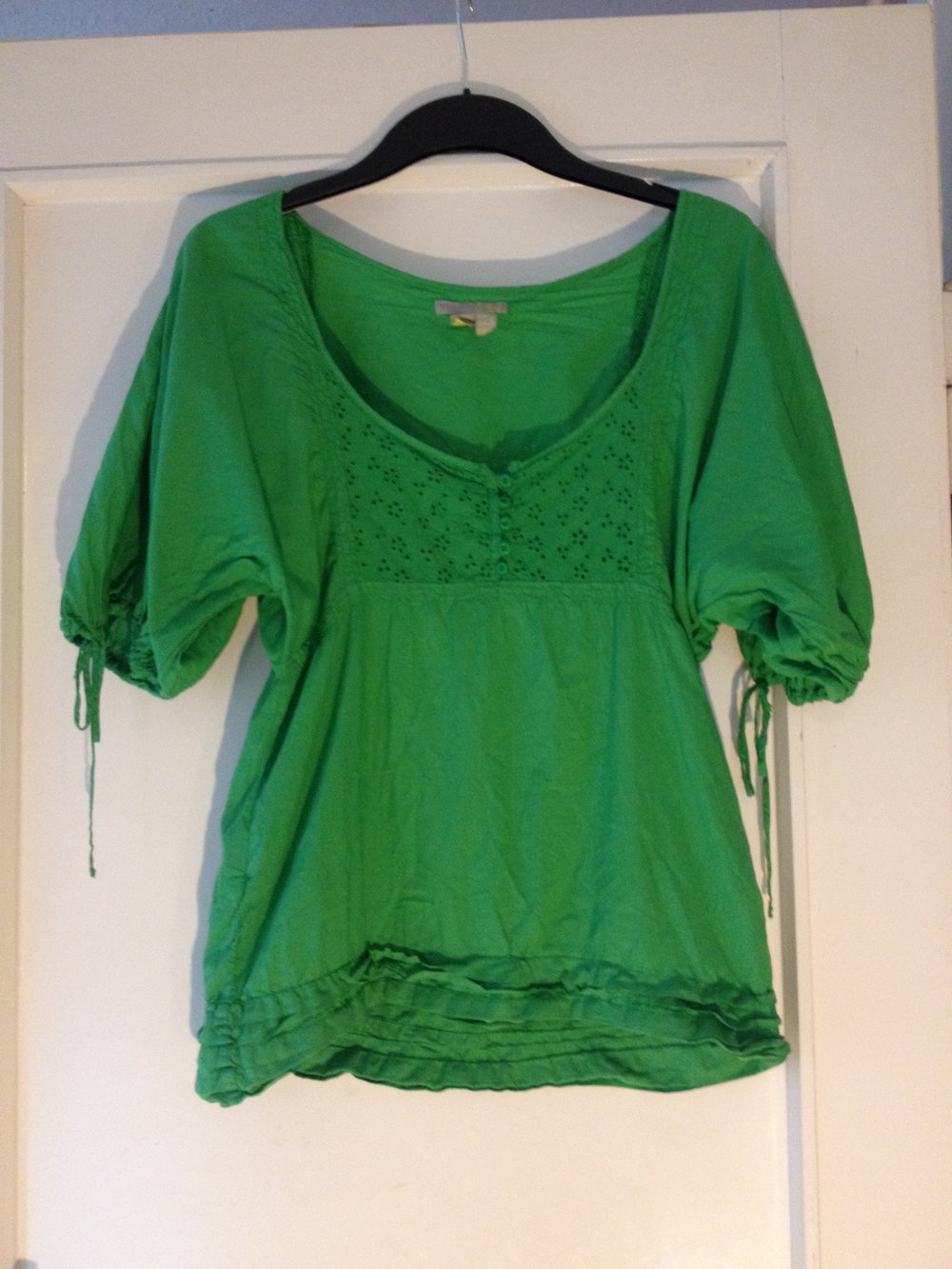 Bluse/Shirt von Zara (Grün, Blumen)