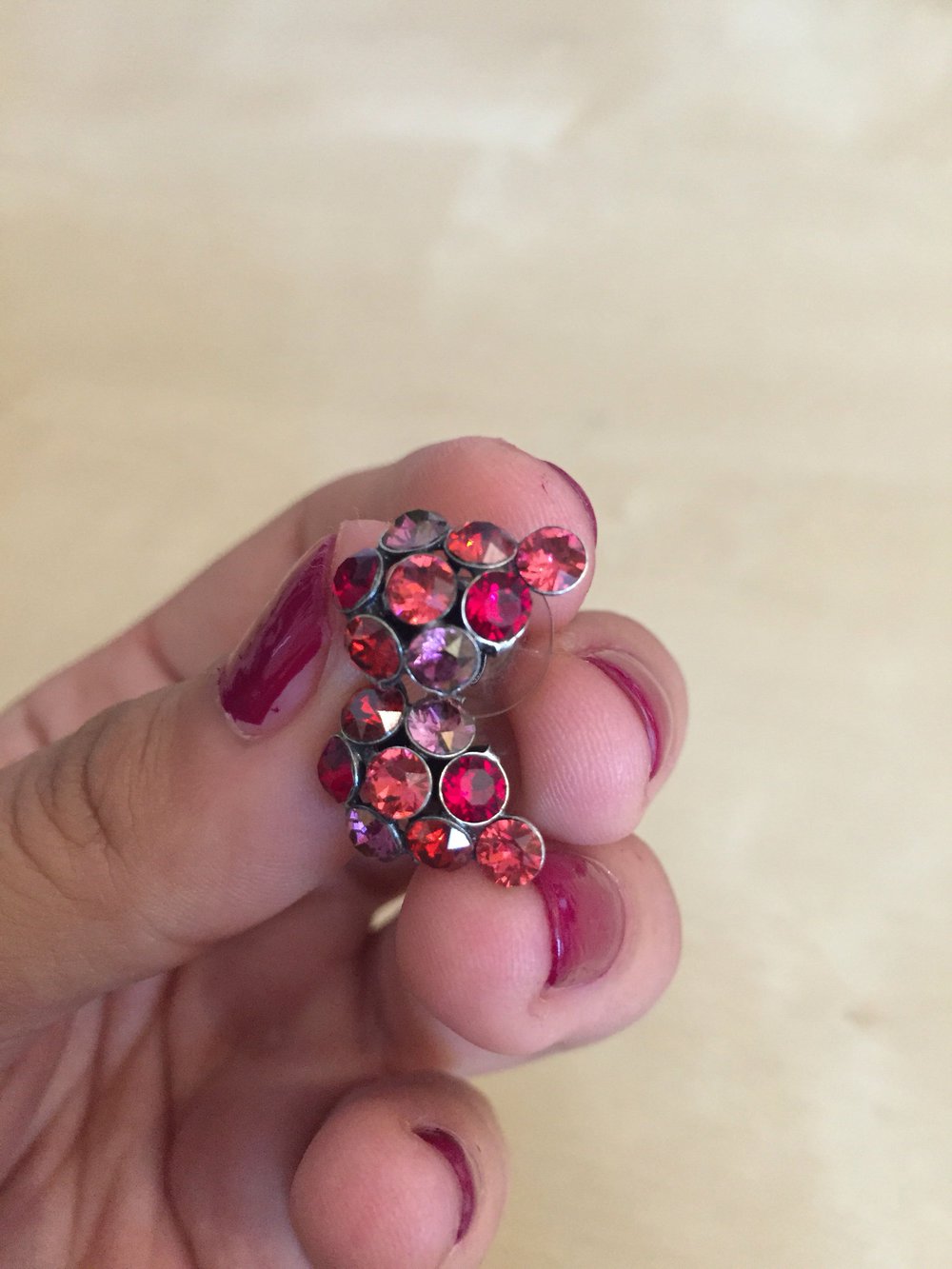 Konplott Magic Fireball Ohrstecker Traubenform in Rottönen