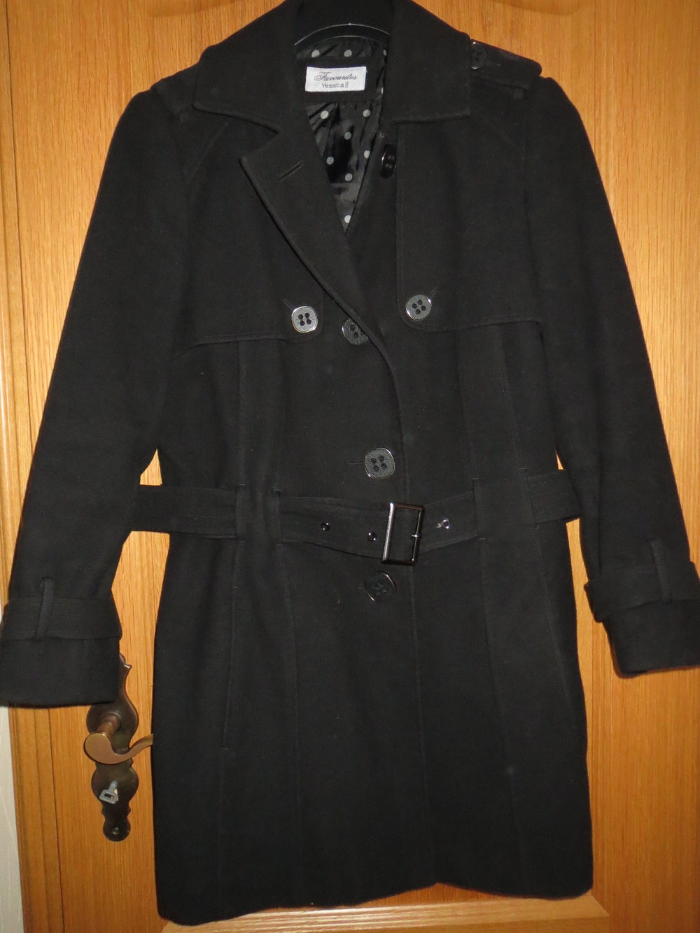 Mantel, Gr.44/L, schwarz, kurz