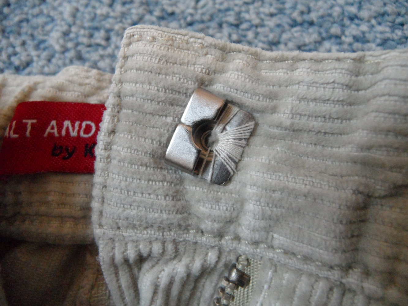 Salt and Pepper Cordhose mit Applikationen