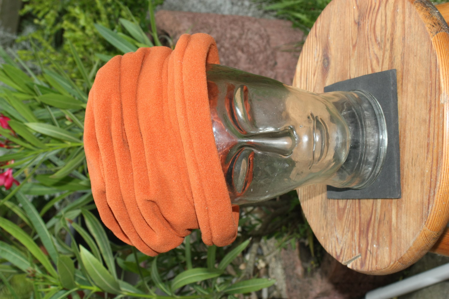 Mütze mit Raffung, Seeberger Germany, terracotta-farben, Gr. 57