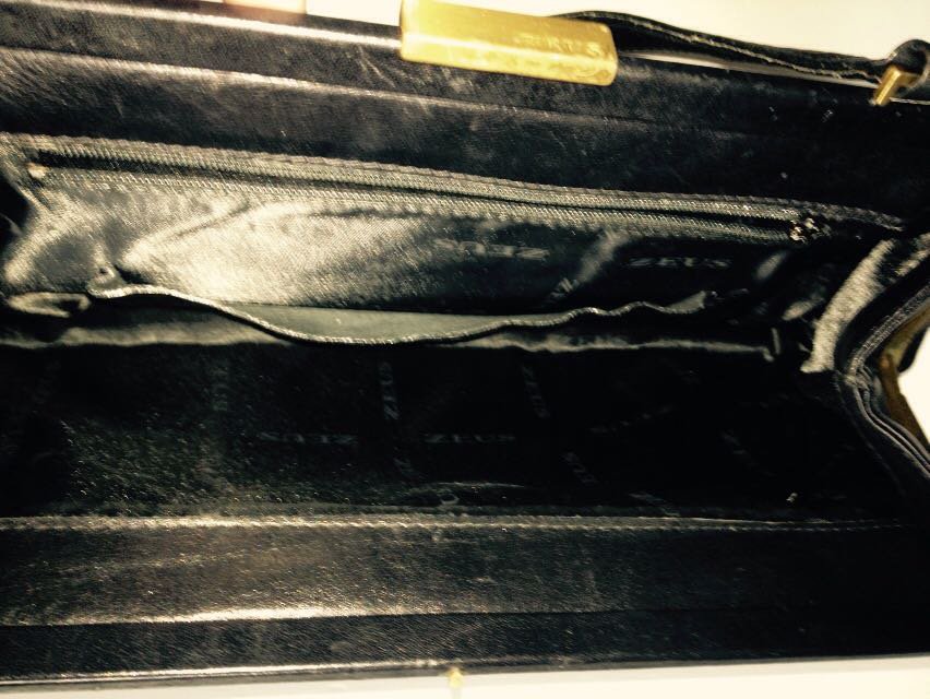 Schicke Vintage Leder Handtasche 