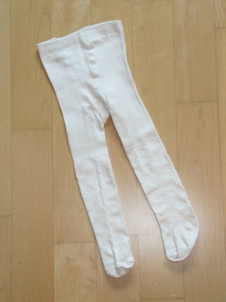 Strumpfhose creme mit Herzen Gr.74/80