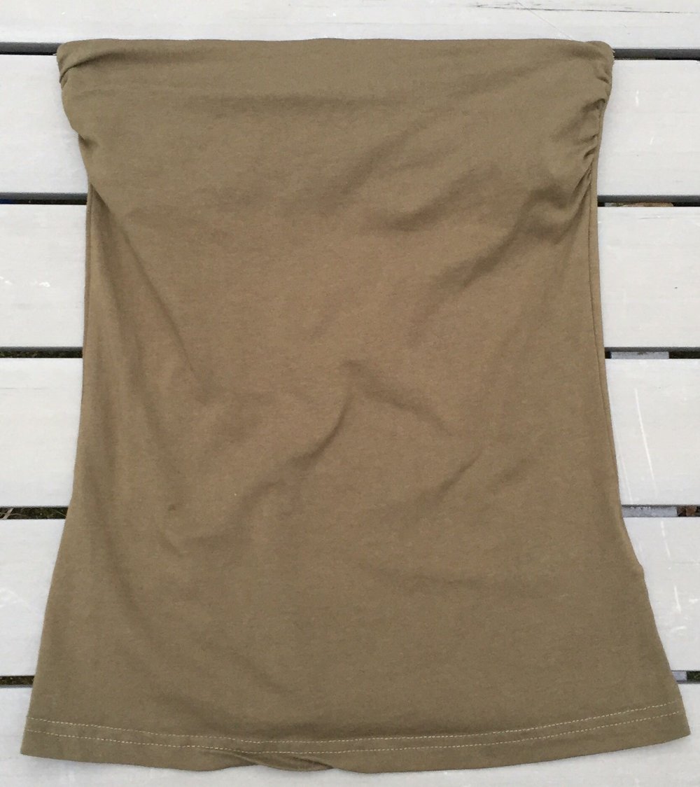 H&M Tubetop TUBE khaki olive Gr. S