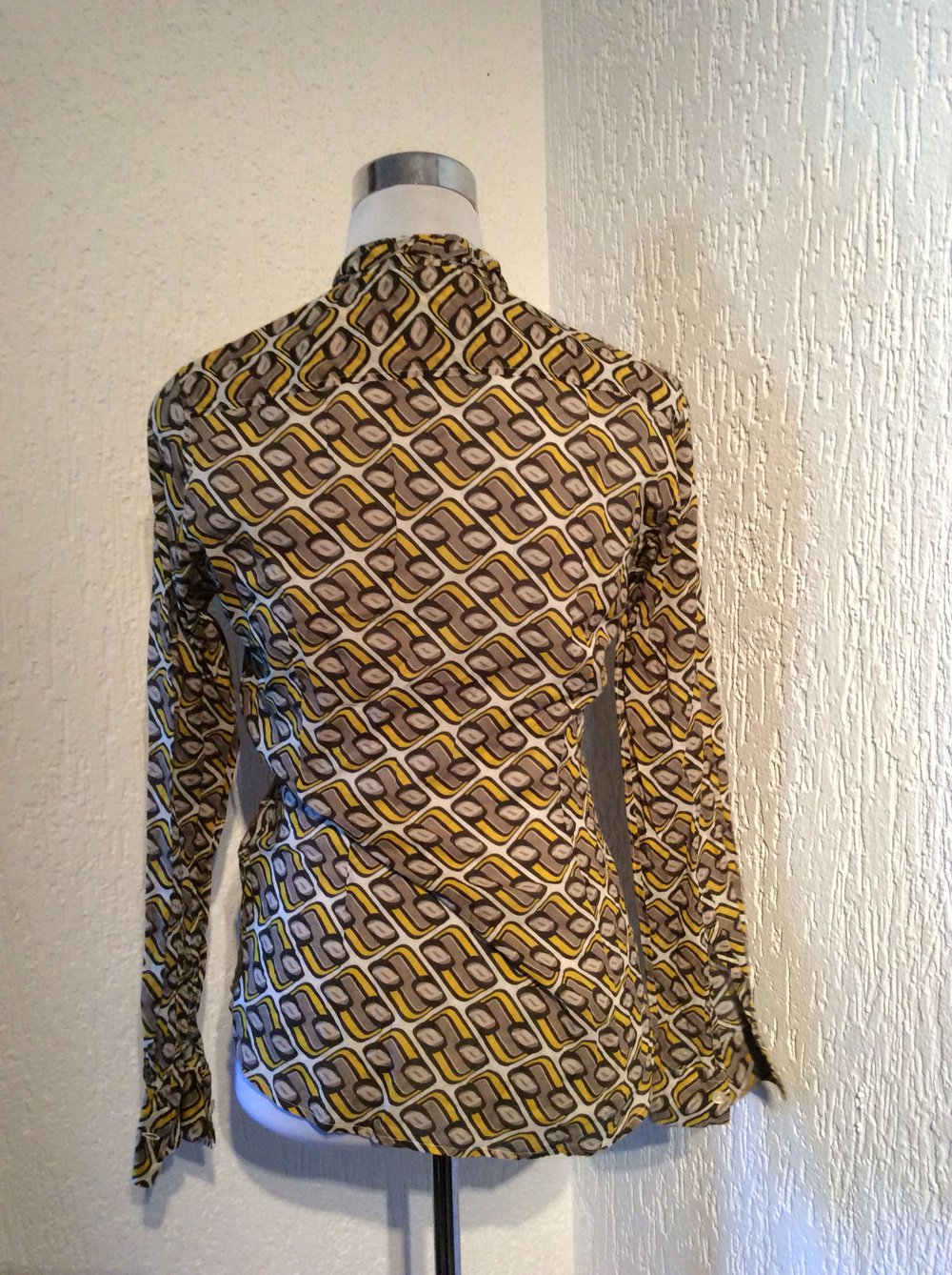 Caliban Rue de Mathieu Bluse Hemd 34/36 neu leicht transparent 