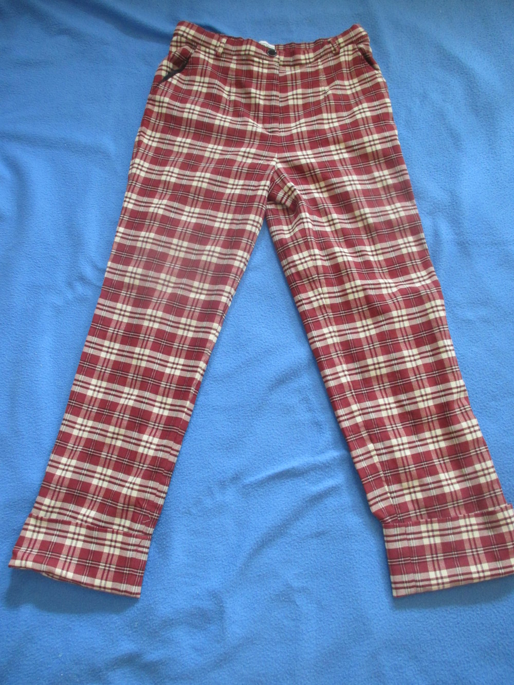 NEU * Tartan Karo * 7/8 * Dreiviertel * Stiefel- Hose 