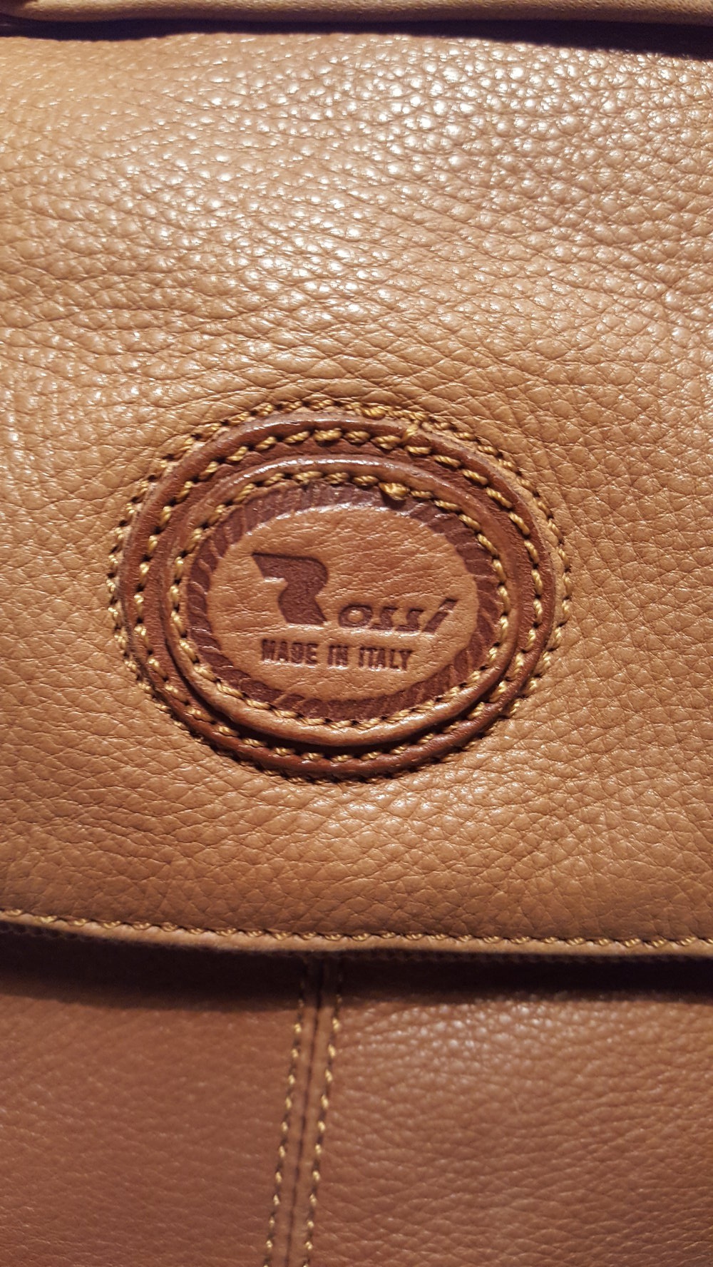 Umhängetasche, Handtasche von Bruno Rossi, echtes Leder