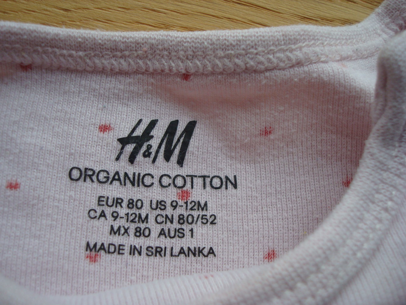 Body lang, Langarmbody mit Punkten von H&M Gr. 80